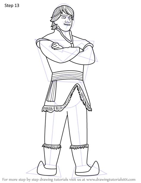 Step by Step How to Draw Kristoff from Frozen