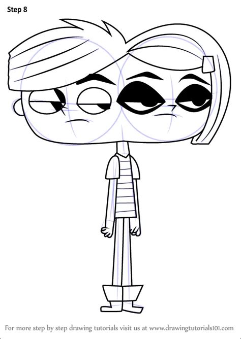 Step by Step How to Draw Laney Lenny from Grojband