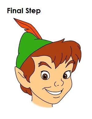 Step by Step How to Draw Peter Pan Face