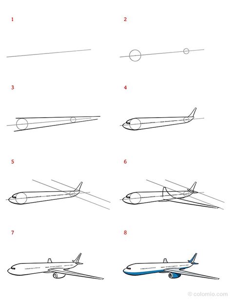 Step by Step How to Draw a Jet Plane