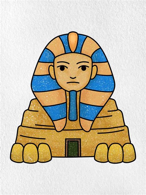Step by Step How to Draw a Sphinx