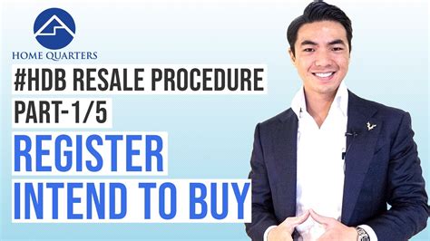 Step by step to Register Intent To Buy (HDB Resale Flat)