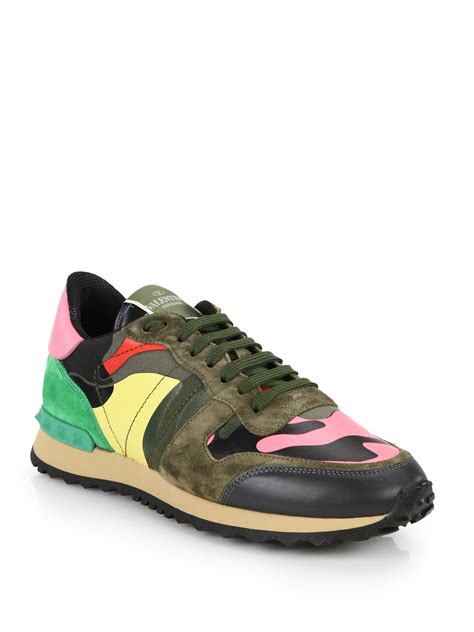 Step into Camouflage Style with Valentino's Bold Sneakers