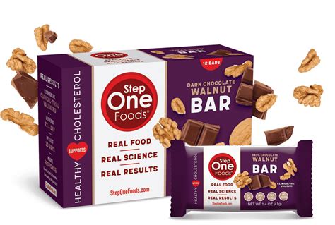 Step one foods. At Step One Foods, the nutritional value and quality of our products is always our top priority. The improvements in the Dark Chocolate Crunch Bar only ensure that we can deliver an even better product for you. 