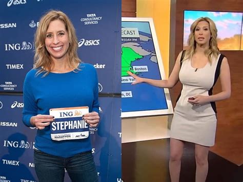 Stephanie Abrams - Bio, Age, Net Worth, Nationality, Height, Facts. Stephanie Abrams is a television meteorologist and journalist. Stephanie Abrams has worked for The Weather Channel. Sharknado 2. Stephanie Abrams. 2010 Winter Olympics. Marital Issues. Weather Center. Golden Brown Hair. Meteorologist..