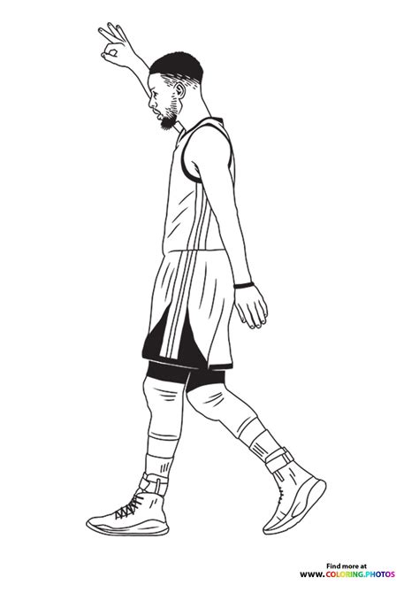 Stephen Curry Coloring Page