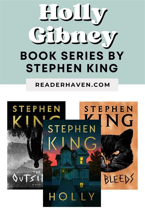 Stephen king holly series. Holly broke out in King’s outstanding 2010s “Mr. Mercedes” trilogy, was a surprise character in the 2018 supernatural thriller “The Outsider” and took the reins of a spotlight novella in ... 