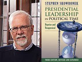 Beginning with the work of scholar Stephen Skowronek, his main argument centers. around the idea that you cannot just look at a president's personality to analyze their political. leadership. He argues that another good indicator of political leadership is the issues the nation is. facing when the president enters office.