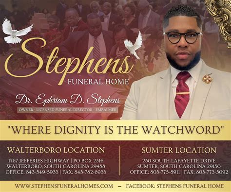 Stephens funeral home in walterboro.  We host many highly informative ...