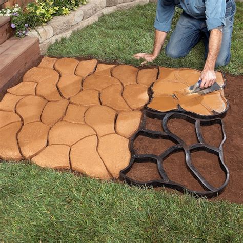 Stepping stone molds lowes. Shop undefined 20-in L x 20-in W x 2-in H Square Gray Concrete Patio Stone in the Pavers & Stepping Stones department at Lowe's.com. The square patio stone is an easy landscape addition to a patio or pathway. It is also great for step stones in a garden or for a walkway. For a distinct look, 