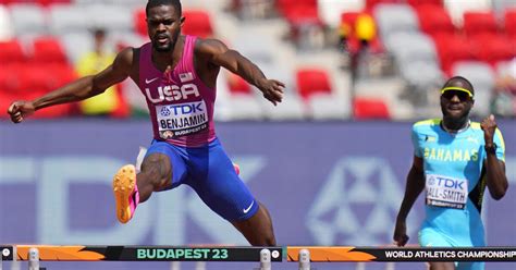 Stepping up: Rai Benjamin alters stride pattern in quest to chase down gold at worlds in 400 hurdles