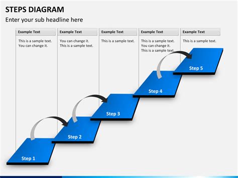 Steps Diagram PowerPoint Template SketchBubble