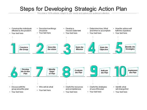 Action Plan Steps: The action plan steps are the answer to the question of what. They're the activities that'll lead to achieving your goal. Action plan steps detail what will happen, and the more detail, the better. Action Items: The action items are the specific, small tasks that make up the action plan steps.. 