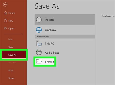 Steps to create a slide in powerpoint