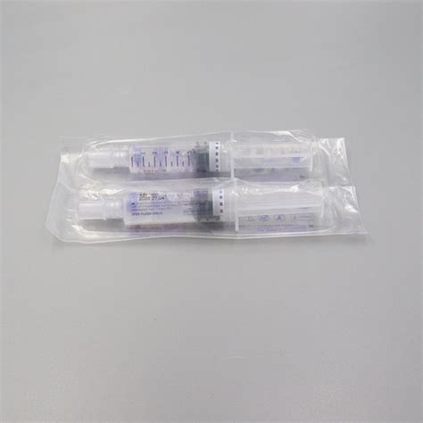 Sterile Field Prefilled Saline Flush Syringes Medline