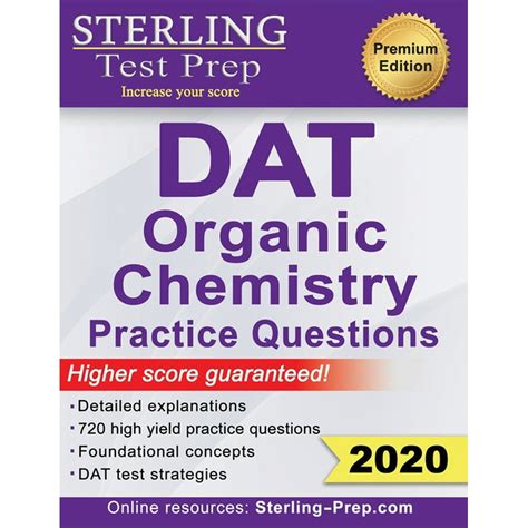 Read Online Sterling Test Prep Dat Organic Chemistry Practice Questions High Yield Dat Questions By Sterling Test Prep