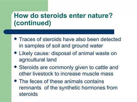 Steroids in the Sand