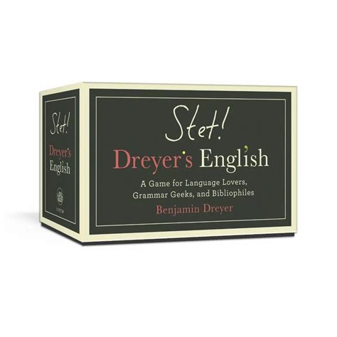 Download Stet Dreyers English A Game For Language Lovers Grammar Geeks And Bibliophiles By Benjamin Dreyer