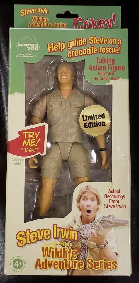 Steve Irwin Collectible Wildlife Adventure Series 2006 Talking