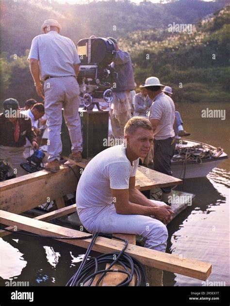 Steve McQueen while filming