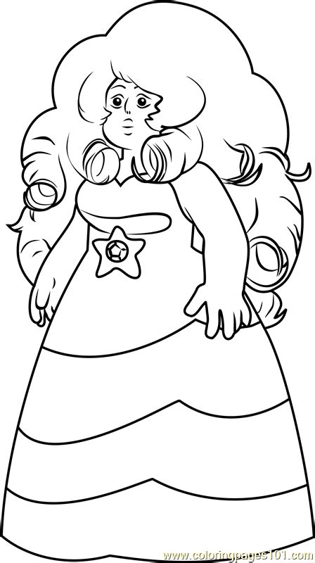 Steven Universe Coloring Pages Rose Quartz