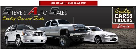 Steves auto sales billings. Heights Automotive Service & Sales is the affordable and trusted "dealership alternative" for full-service vehicle repair in Billings, Montana since 2001. 2019 JEEP GRAND CHEROKEE $18,995 