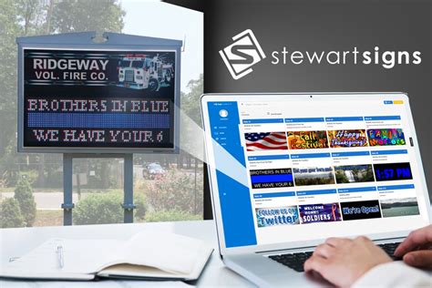 Stewart signs. Create and send amazing sign messages from anywhere with the easiest LED sign software in the Cloud. For LED sign owners who want to unlock the power of their sign, … 
