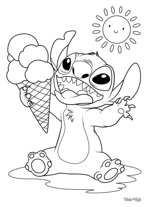 Stich Coloring Sheets