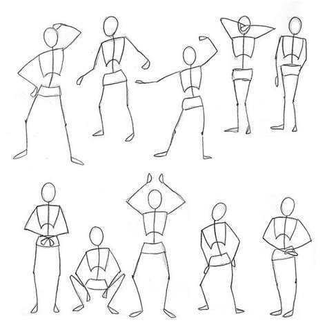 Stick Figure Drawing Poses