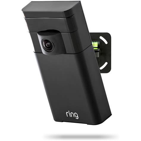 Stick up cam. The Ring Stick Up Cam Wired is a thick, white column of a camera, measuring 3.8 inches long, with a 2.4-inch circumference. Attached to the back of the camera is a 3-inch chrome arm that connects ... 