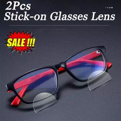 Stick-on Lenses Bifocals Reading Glasses - eBay