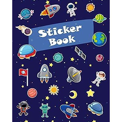 Read Online Sticker Book Space Rockets Planets Icons Blank Sticker Book For Boy Collection Notebook Page Size 8X10 Inches 80 Pages Children Family Kids Activity Book By Not A Book