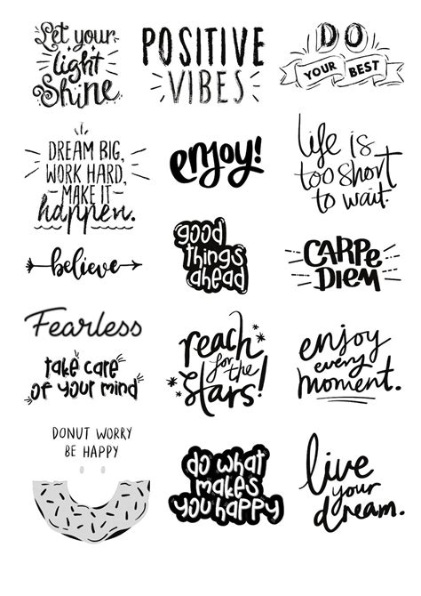 Stickers Quotes - Etsy