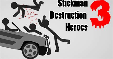 Stickman destruction 3 heroes. Stickman Destruction 3 Heroes is a physics action game with ragdolls. Crash the stickman into obstacles, sending him plummeting down stairwells and through walls, crashing into unaware onlookers. To earn the most gold, cause as much havoc as possible! Stickman Destruction 3 Heroes is all about wreaking havoc on your … 