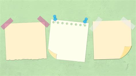 Sticky Notes Background For PowerPoint Border and Frame PPT Templates