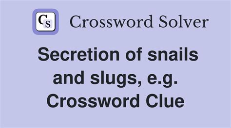 Sticky Secretion - Crossword Clue Answers - Crossword Solver