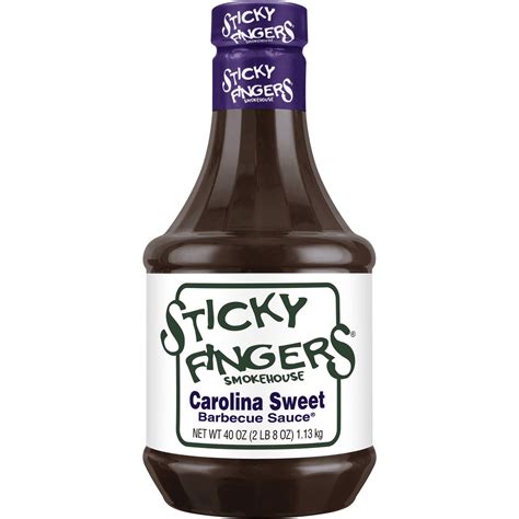 Sticky fingers bbq. The Sticky Fingers Carolina Classic Mustard-Based Barbecue Sauce is sure to become a favorite for all your cookout recipes. Put some on ribs, chicken or even burgers. This gluten-free barbecue sauce contains no MSG. It is full of flavor to make your dishes stand out. You can also use it on seafood for a tangy treat. 