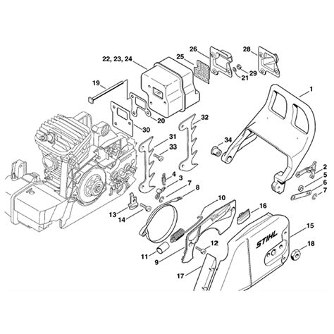 Stihl Ms390 Parts Diagram - All parts that fit a MS 440 Chainsaw.