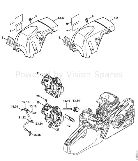 Stihl 021 Chainsaw Parts Diagram - Hand Power Tools List