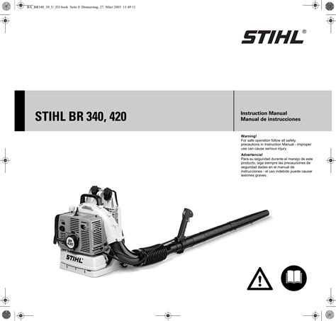 Stihl br 340 br 420 sr 340 sr 420 blowers sprayers service repair workshop manual. - 1999 mercury opti max 200 service manual.