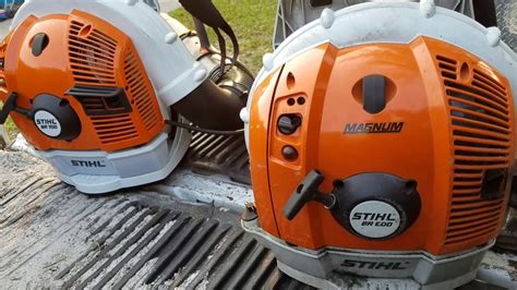 The Stihl BR 600's MPH of 238 beats the 197 MPH of the Stihl BR 700. It therefore expels air faster and should aid you blowing leaves on grass or lifting heavy debris (acorns, etc.) and wet leaves more effectively. Weight & Noise rating. 