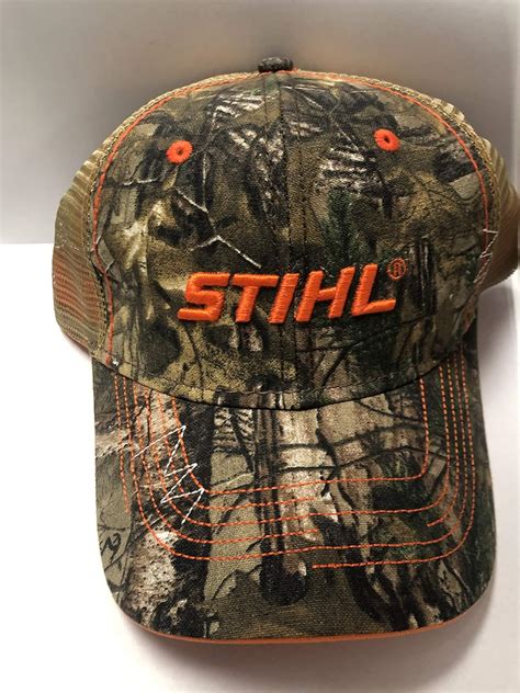 Stihl camo hat. Vintage STIHL Proud Owner Black & Orange Adjustable Hat Embroidered. $24.49. Was: $34.99. 