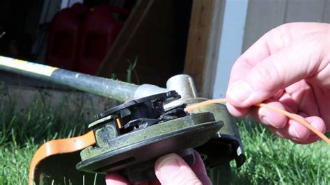 Reloading the line on a Stihl FS 56 RC String Trimmer.. 