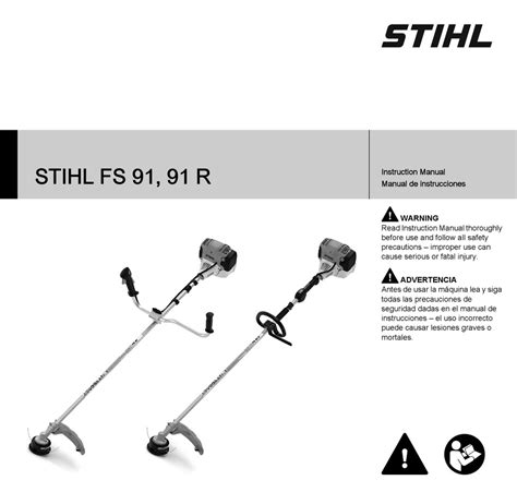 Stihl FS 91 Instruction Manual Also See for FS 91: Instruction manual (116 pages) , Instruction manual (40 pages) 1 2 3 4 5 6 7 8 9 10 11 12 13 14 15 16 17 18 19 20 21 22 23 24 25 26 27 28 29 30 31. 