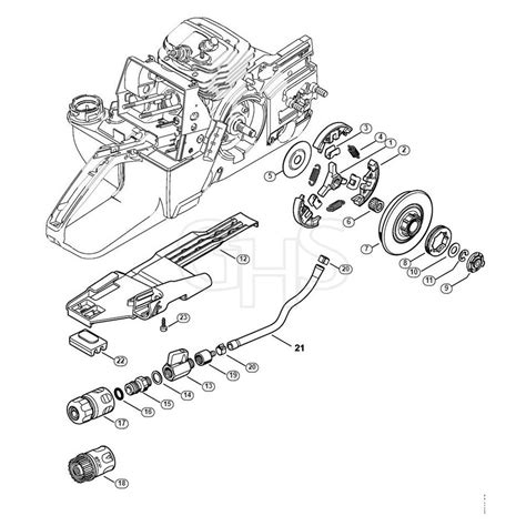 Stihl gs 461 parts diagram. GS 461 3 Always use original STIHL replacement parts. They can be identified by the STIHL part number, the logo STIH) and the STIHL parts symbol (The symbol may appear alone on small parts. Storage or disposal of fuel Collect fuel in a clean container and dispose of it in accordance with environmental regulations. Routing the leads 