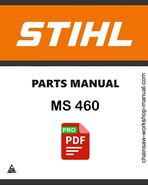 Stihl ms 460 parts list manual. - Manuale d'uso del forno a microonde.