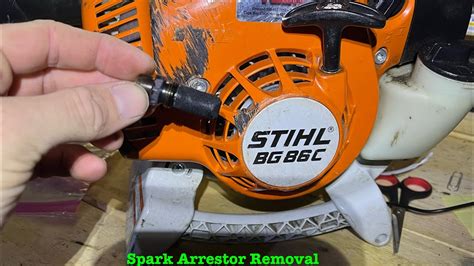 Stihl spark arrestor removal tool.  Avoid using harsh chemicals Here’...