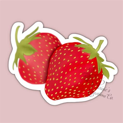 90 PCS Strawberry Stickers Labels for Diary, Planner, Scrapbook, Album,  Notebook
