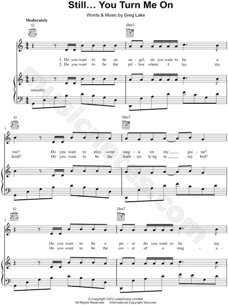 Still You Turn Me On Guitar chords & tabs by Emerson Lake And Palmer …