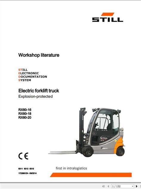 Still electric fork truck forklift rx60 16 rx60 18 rx60 20 series service repair workshop manual. - Thyssenkrupp selezionare il manuale per montascale.